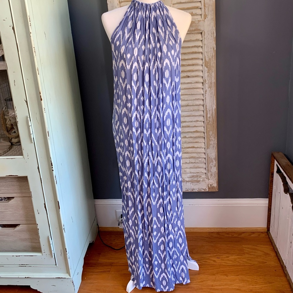 MudPie tie neck maxi dress